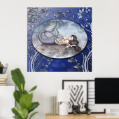 人魚の母とベビーポスター ポスター (ホームオフィス)