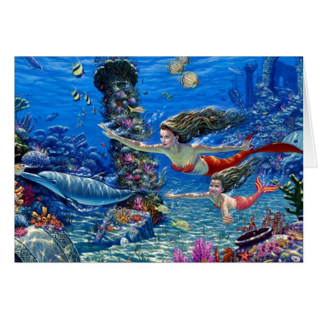 人魚の母とベビー (正面横)