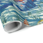 人魚の母とベビー ラッピングペーパー (ロールコーナー)