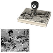 人魚の母とベビー ラバースタンプ (押印)