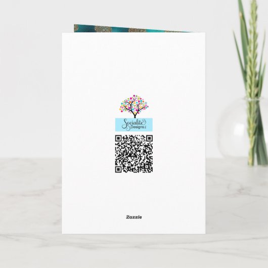 人魚の母の日の美しいメッセージ シーズンカード (裏面)