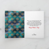 人魚の母の日の美しいメッセージ シーズンカード (内部)