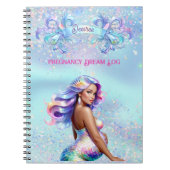 人魚の母パーソナライズされた妊娠 ノートブック (正面)