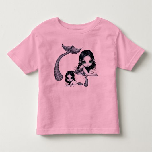 人魚の母子シャツ トドラーTシャツ (正面)