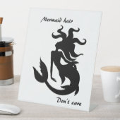 人魚の毛が気にない 台座サイン (インサイチュ)