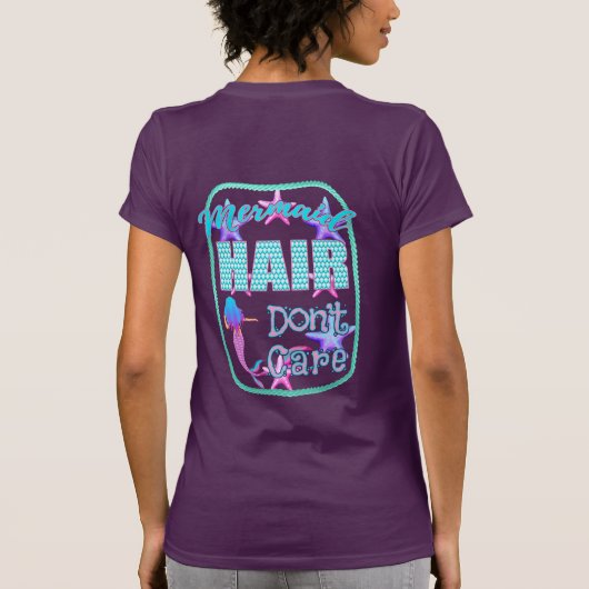 人魚の毛が気にない Tシャツ (裏面)