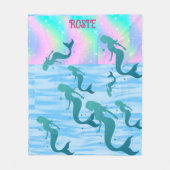 人魚の毛布。フリースブランケット フリースブランケット (正面)