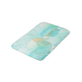 人魚の水の金ゴールドの輝き バスマット (アングル)