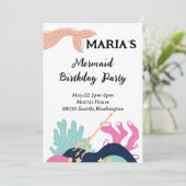 人魚の水中バースデー 招待状 (スタンド正面)