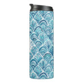 人魚の水彩画の魚スケール|のカスタムのように タンブラー (回転右)