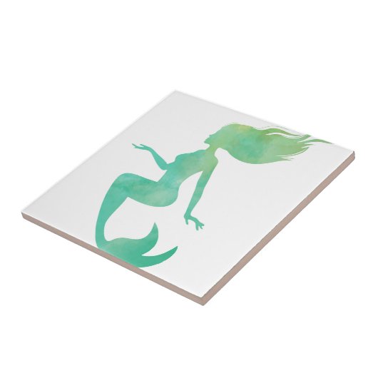 人魚の水彩画 タイル (側面)