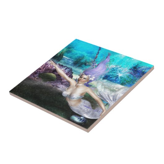 人魚の水泳 タイル (側面)