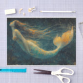 人魚の油絵ティッシュペーパー 薄葉紙 (クラフト)
