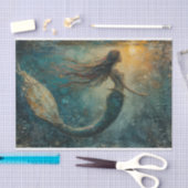 人魚の油絵ティッシュペーパー 薄葉紙 (クラフト)