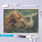 人魚の油絵ティッシュペーパー 薄葉紙 (クラフト)