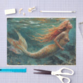 人魚の油絵ティッシュペーパー 薄葉紙 (クラフト)