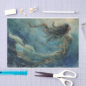 人魚の油絵ティッシュペーパー 薄葉紙 (クラフト)