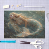 人魚の油絵ティッシュペーパー 薄葉紙 (クラフト)