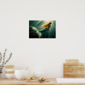 人魚の油絵 ポスター (キッチン)