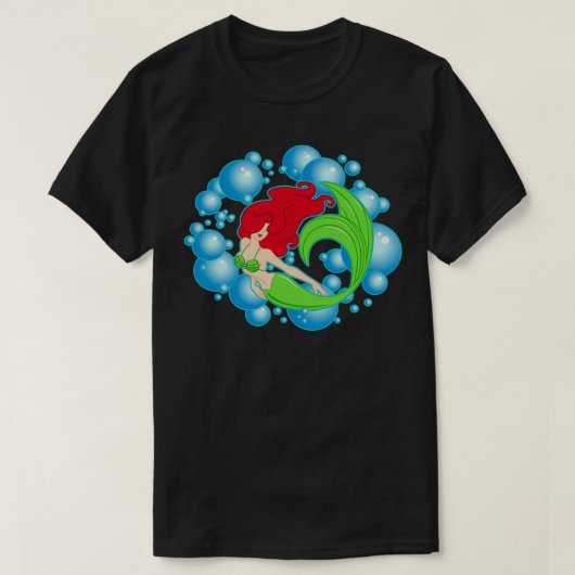 人魚の泡 Tシャツ (デザイン正面)