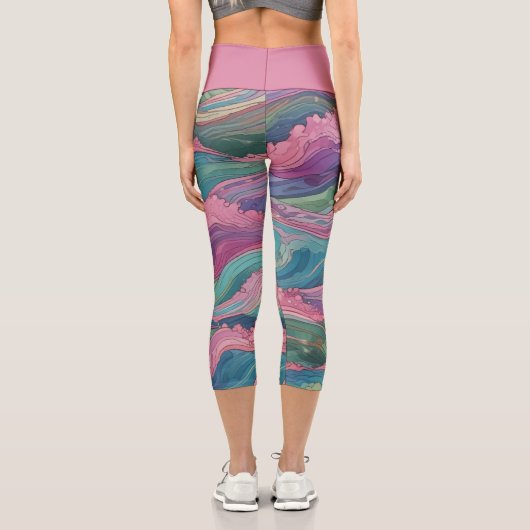 人魚の波 カプリレギンス (裏面)