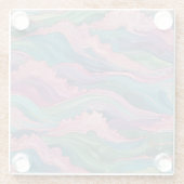 人魚の波 ガラスコースター (裏面)