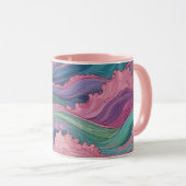 人魚の波 マグカップ (正面右)