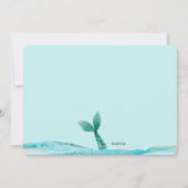 人魚の浜辺のカード 招待状 (裏面)