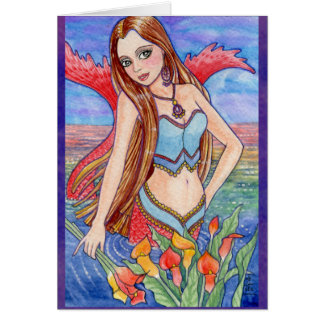 人魚の海のアンハワード著妖精のファンタジーカード
