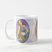 人魚の海のアンハワード著妖精の茶コーヒー・マグ コーヒーマグカップ (左)