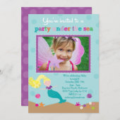 人魚の海のパーティー招待状 招待状 (正面/裏面)