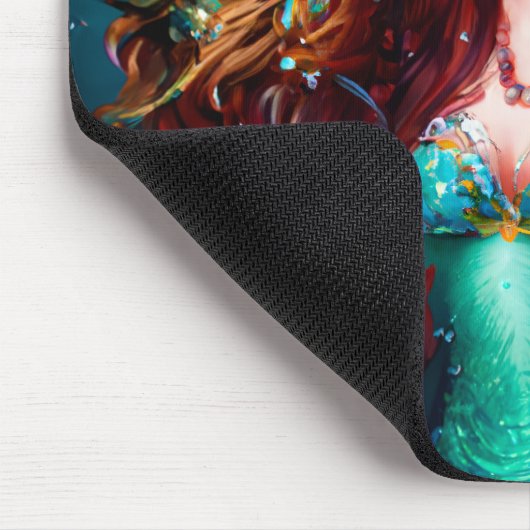 人魚の海の女神ニンフ・サイレン水中アート マウスパッド (コーナー)