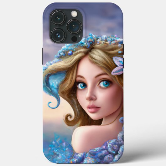 人魚の海の女神ニンフ・サイレン水中アート Case-Mate iPhoneケース (裏面)