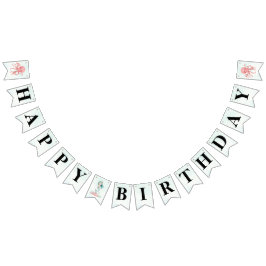 人魚の海の少女の誕生日 バンティングフラッグ
