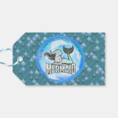 人魚の海の緑の感謝の気持ちのギフトタグ ギフトタグ (裏面横)