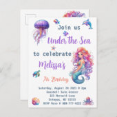 人魚の海の誕生日パーティー ポストカード (正面/裏面)