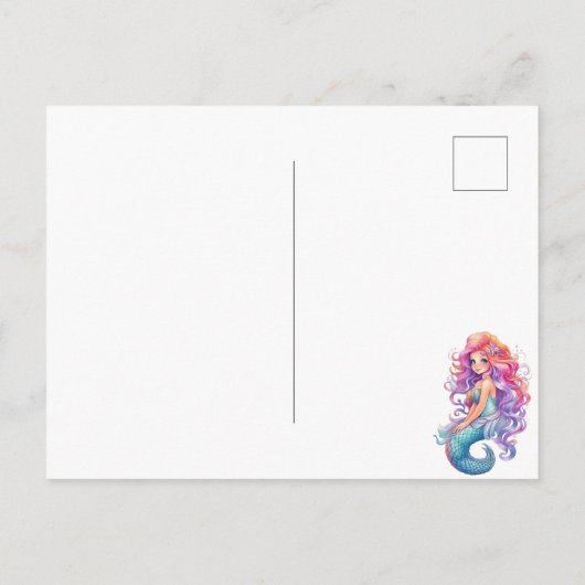 人魚の海の誕生日パーティー ポストカード (裏面)