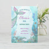 人魚の海の誕生日パーティー 招待状 (スタンド正面)