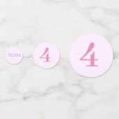 人魚の海の誕生日 少女 年齢 ピンク コンフェッティ (正面)