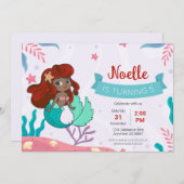 人魚の海の誕生日 招待状 (正面/裏面)