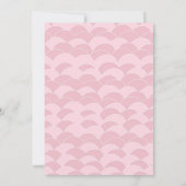 人魚の海の赤ちゃん歓迎会招待状 女の子 招待状 (裏面)