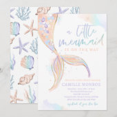 人魚の海の赤ちゃん歓迎会 招待状 (正面/裏面)