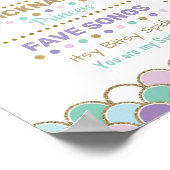 人魚の海の1歳誕生日マイルストーン ポスター (角)