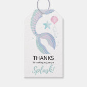 人魚の海中大冒険バースデー ギフトタグ (正面)