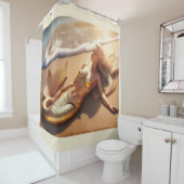 人魚の海岸線 シャワーカーテン (インサイチュ)