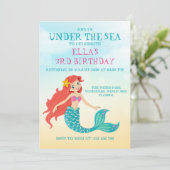 人魚の海底誕生日パーティー 招待状 (スタンド正面)