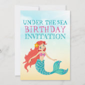人魚の海底誕生日パーティー 招待状 (裏面)
