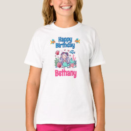 人魚の海底誕生日 Tシャツ