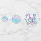 人魚の海生活 |誕生日パーティカスタムー（年齢あり） コンフェッティ (裏面)