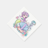 人魚の海生活 |誕生日パーティカスタムー(年齢あり) スタンダードカクテルナプキン (角)